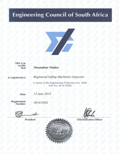 LMI Certificate for Navendran